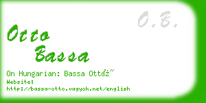 otto bassa business card